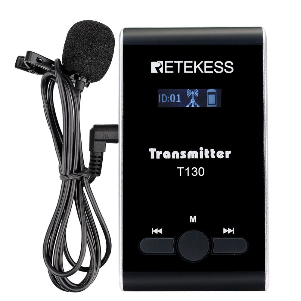 Retekess T130 Tour Guide System Equipment with a 16-port USB Charging Base 